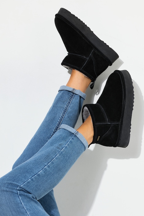 Axelda Lammfell-Boots, wasserabweisend, Weite H