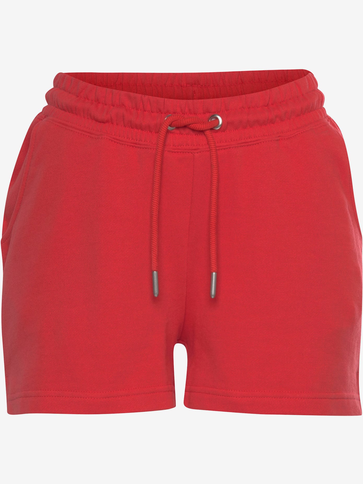 Short en matière sweat short avec ceinture à coulisse élastique
