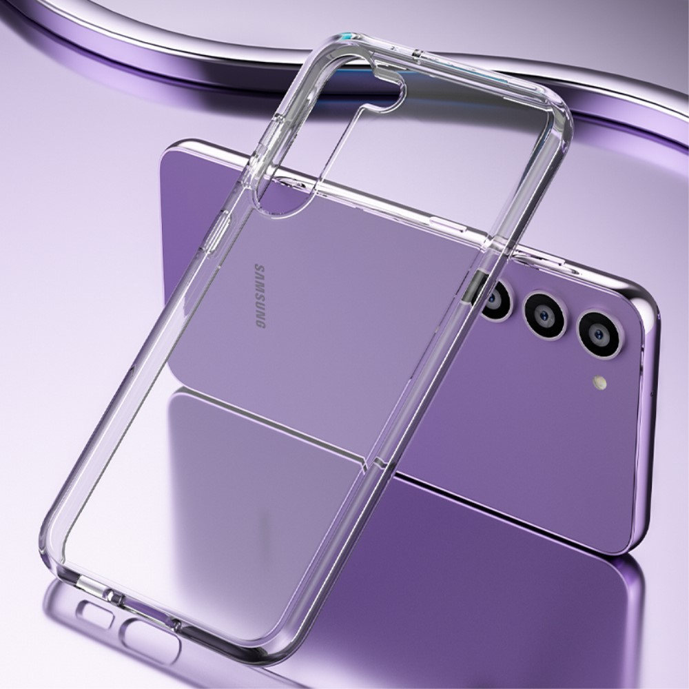 Samsung Galaxy S23 5G Hybrid Hardcase Schutzhülle im Glitzer Design - Pink / Transparent