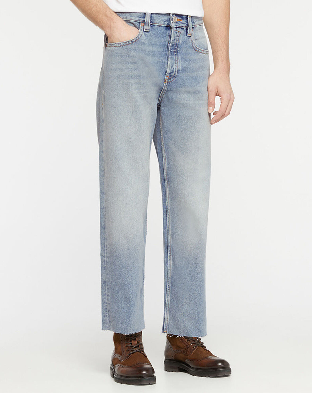 Scotch & Soda Jean 100% Coton Bio Regular Fit bleu clair