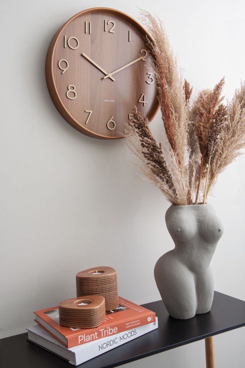 Wall Clock Pure Medium KA5809DW Dark wood