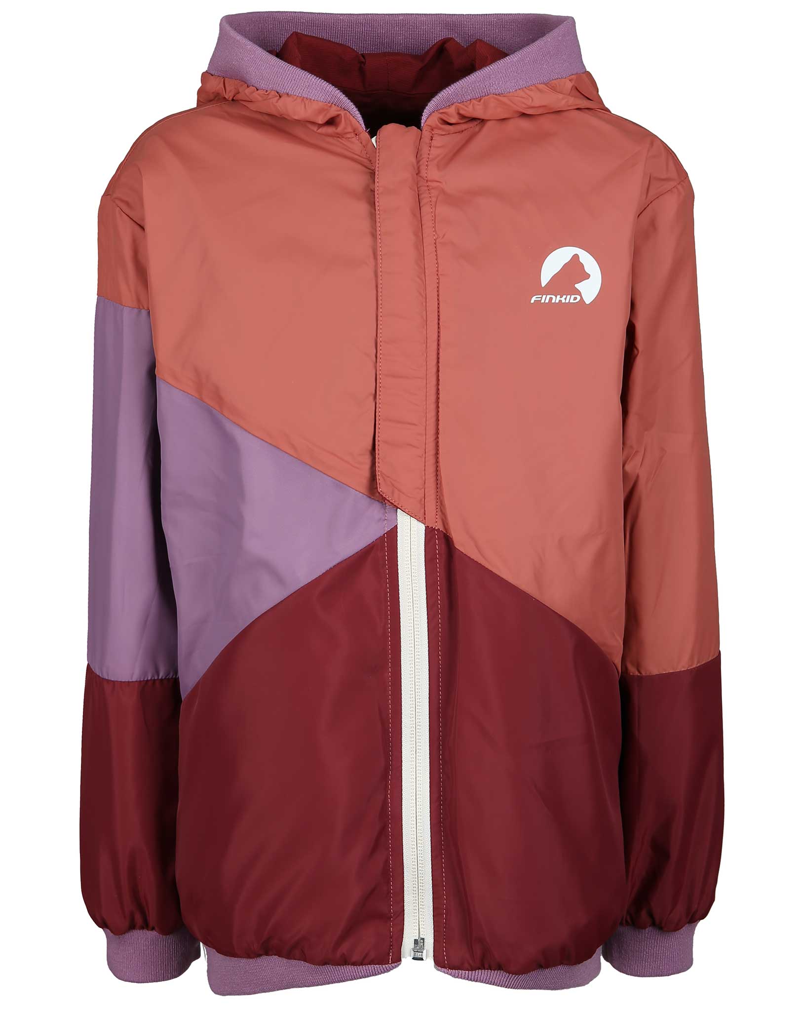 Wende-Regenjacke MUUTUVA in cranberry/valerian