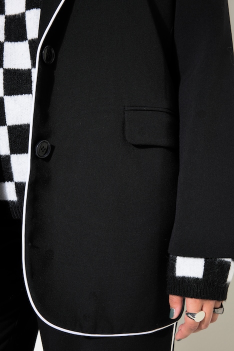 Blazer, Oversize Shape, Piping