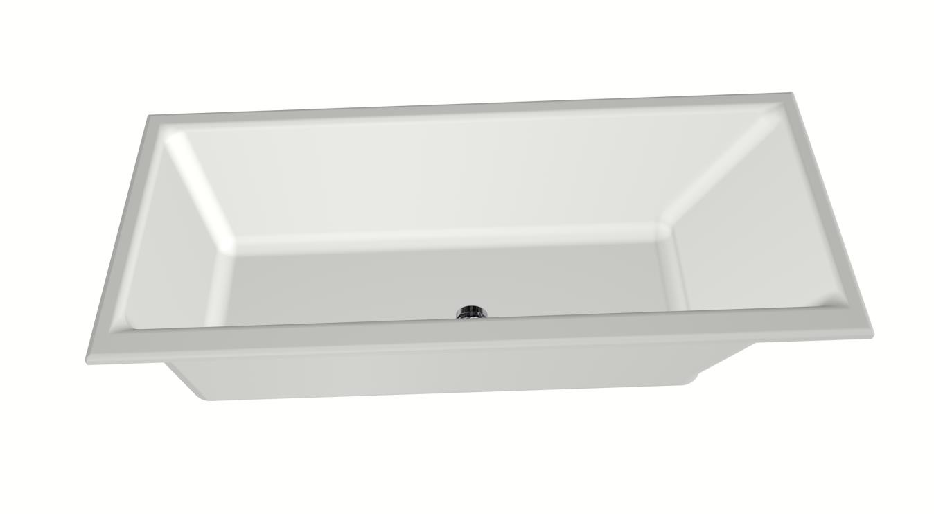 Xenz Kristal ligbad acryl 170x75x45cm wit mat