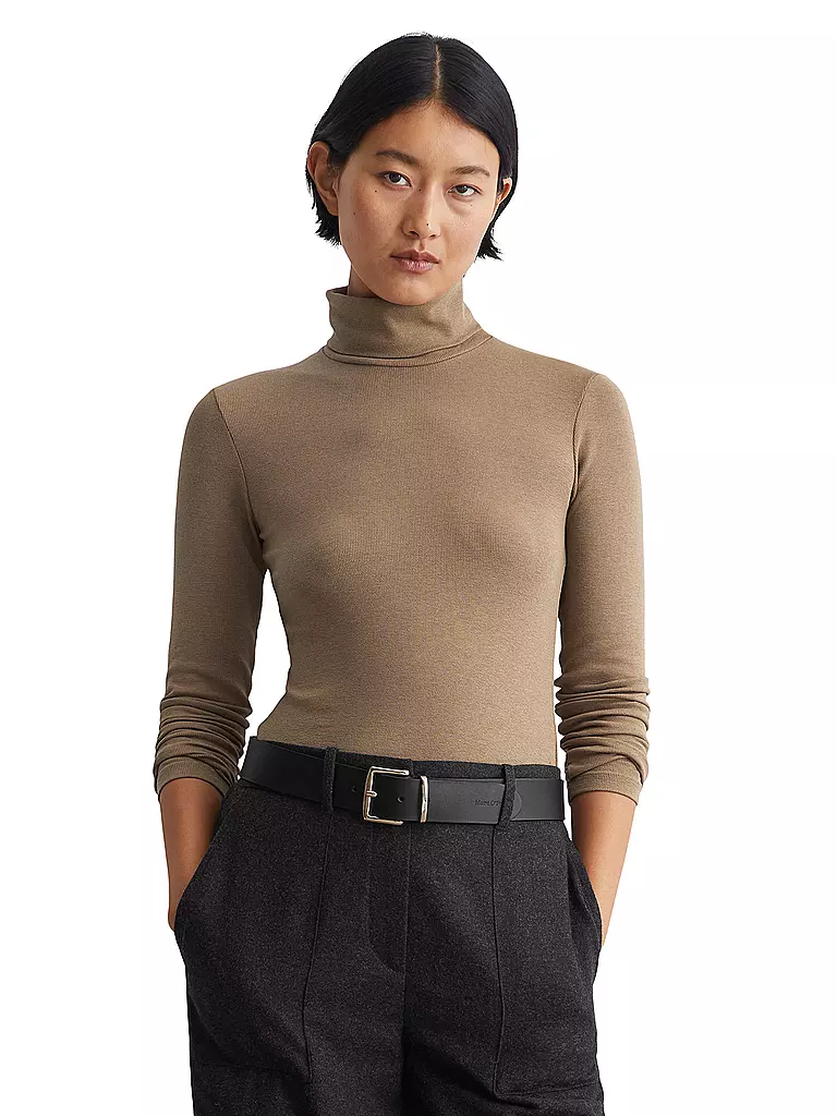MARC O'POLO Rollkragenshirt  camel