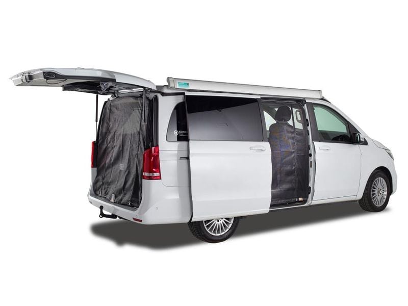 Van Quito Heckmoskitonetz, fine-mesh Mercedes-Benz V-Klasse Heckmoskitonetz Reissverschluss, Mercedes-Benz V-Klasse (ab 2014) / Vito (ab 2014), Maschenweite Fine-Mesh