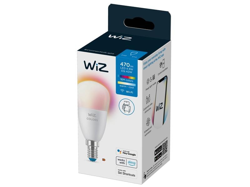 WiZ Leuchtmittel 4.9W (40W) E14 Tunable White & Color Einze Smartes Leuchtmittel, verbindbar über Bluetooth, Matter, WLAN