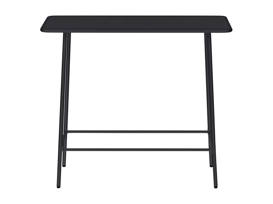 Table haute de jardin L.120 cm en métal - Noir - MIRMANDE de MYLIA