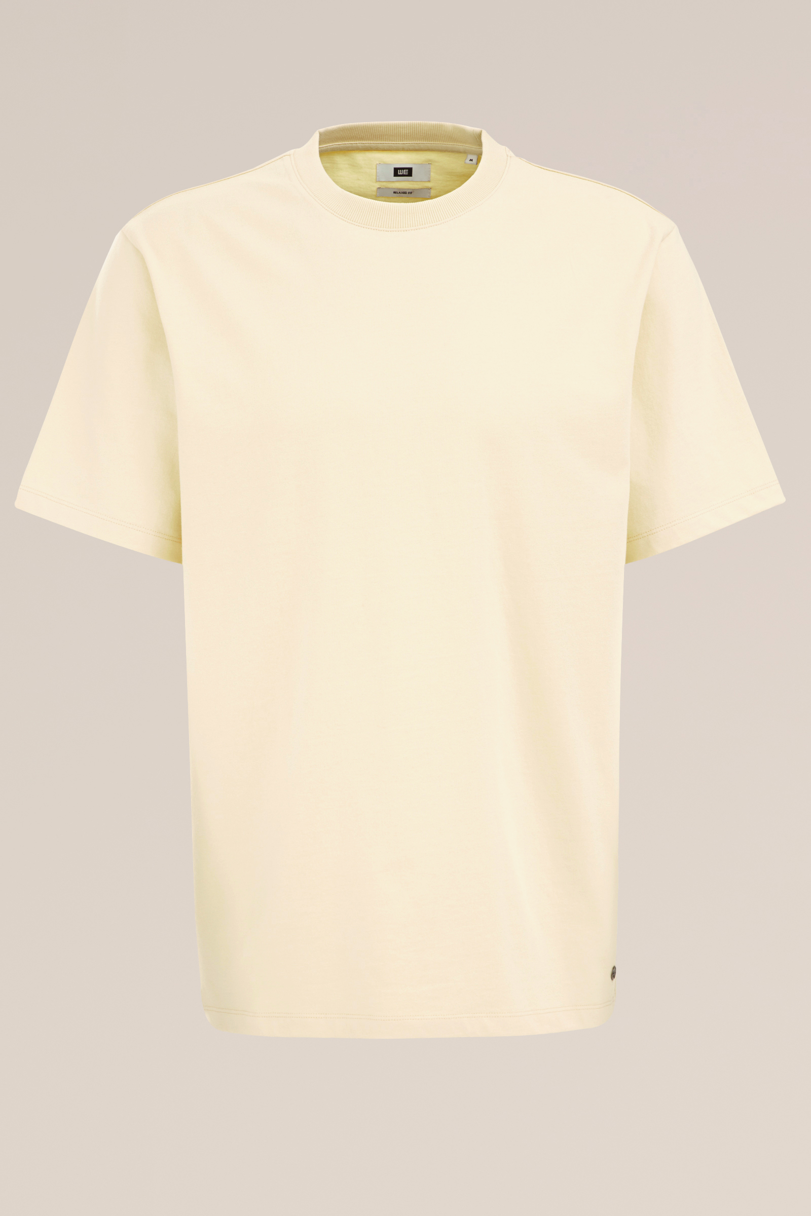 relaxed fit T-shirt WE Fashion Lichtgeel