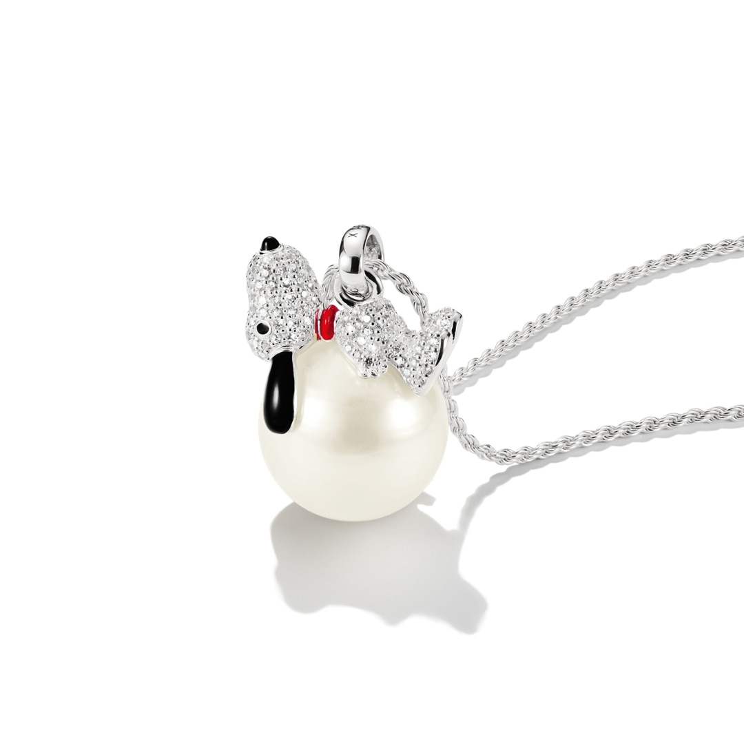 Thomas Sabo Anhänger Snoopy auf Schneeball PEANUTS Silber