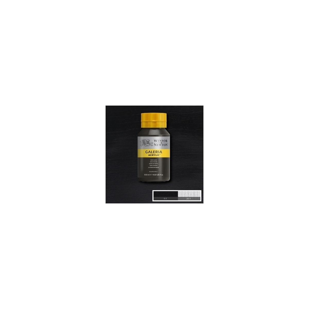 Galeria Acrylic 500Ml Ivory Black 331