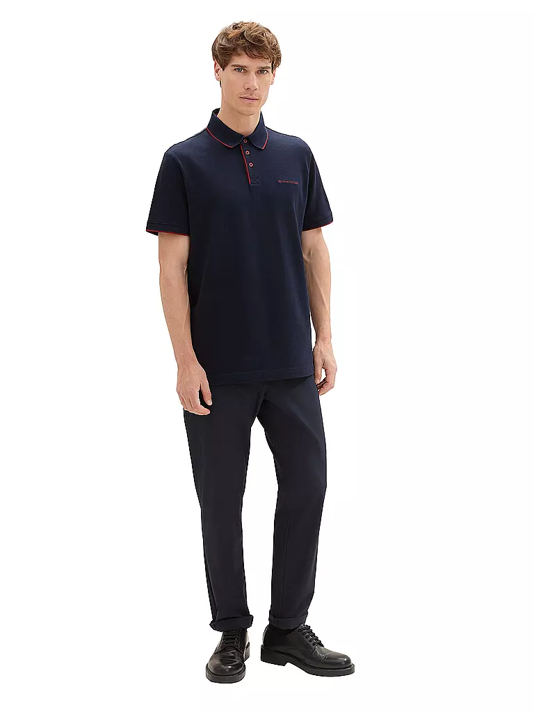 TOM TAILOR Poloshirt Regular Fit dunkelblau
