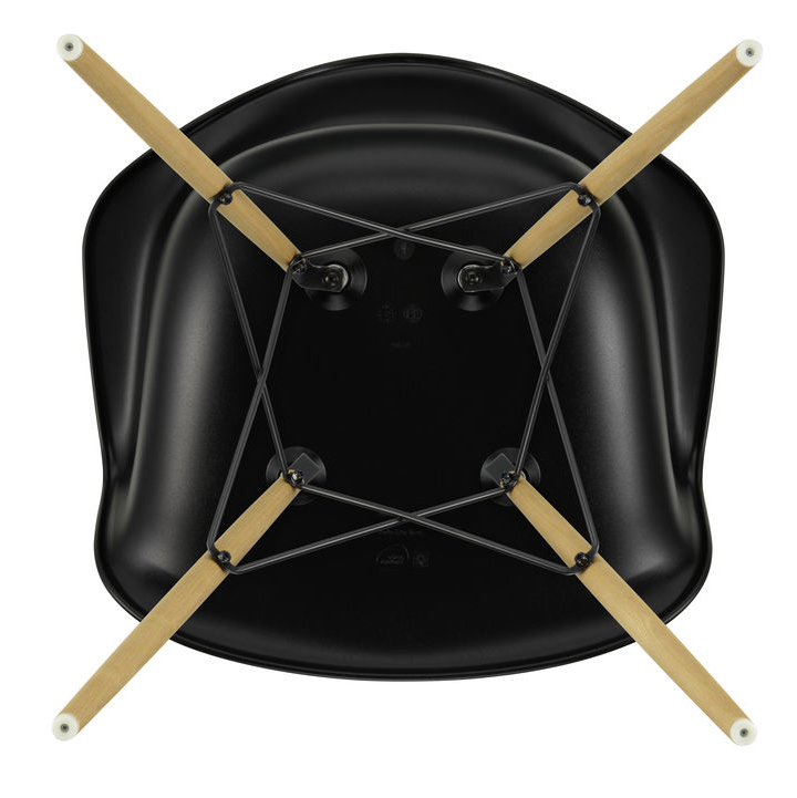 Eetkamerstoel DAW RE esdoorn goud Deep Black