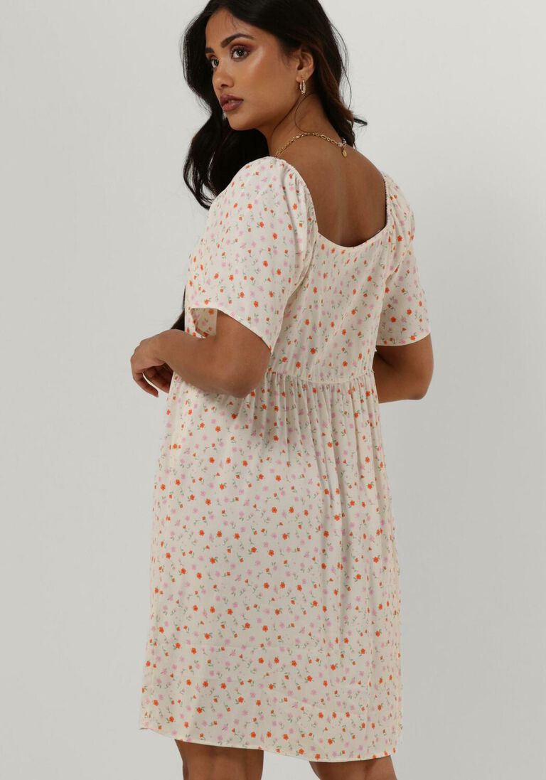 ENVII gebroken wit envii mini jurk enrome ss dress aop 7014