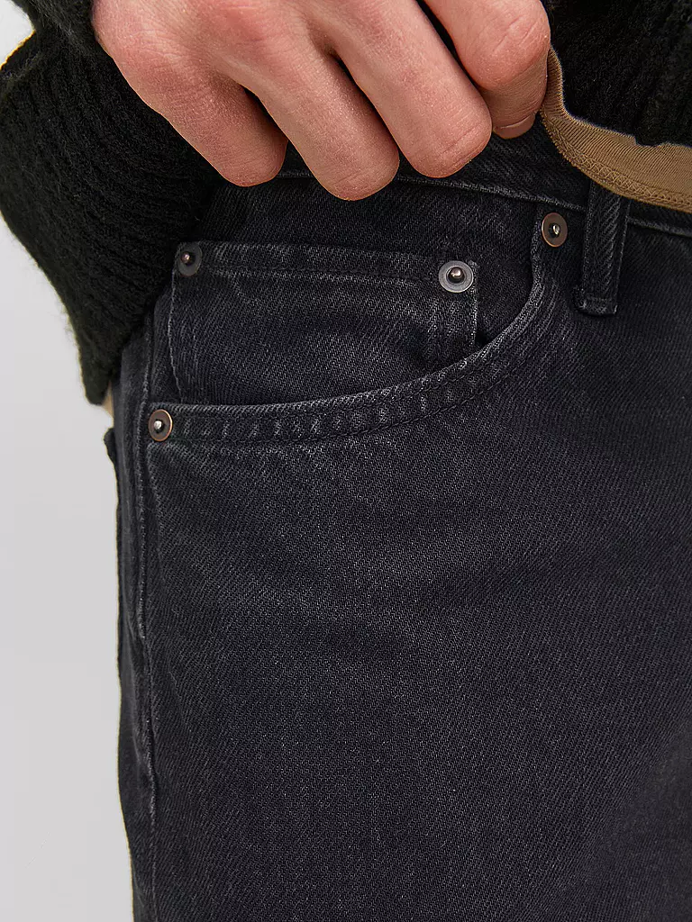 JACK & JONES Jeans Loose Fit JJIALEX JJORIGINAL schwarz