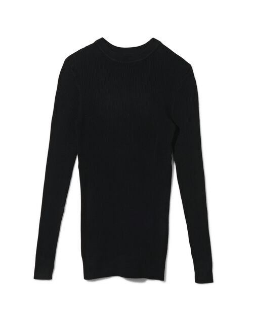 pull-over femme Louisa côte noir