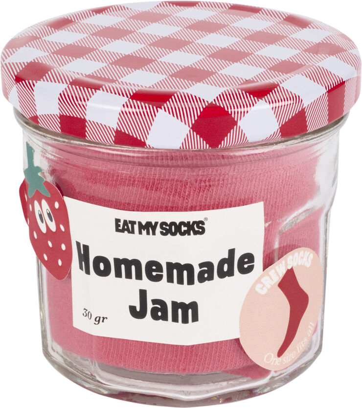 Eat My Socks Strømper - Homemade Jam Strawberry Multi