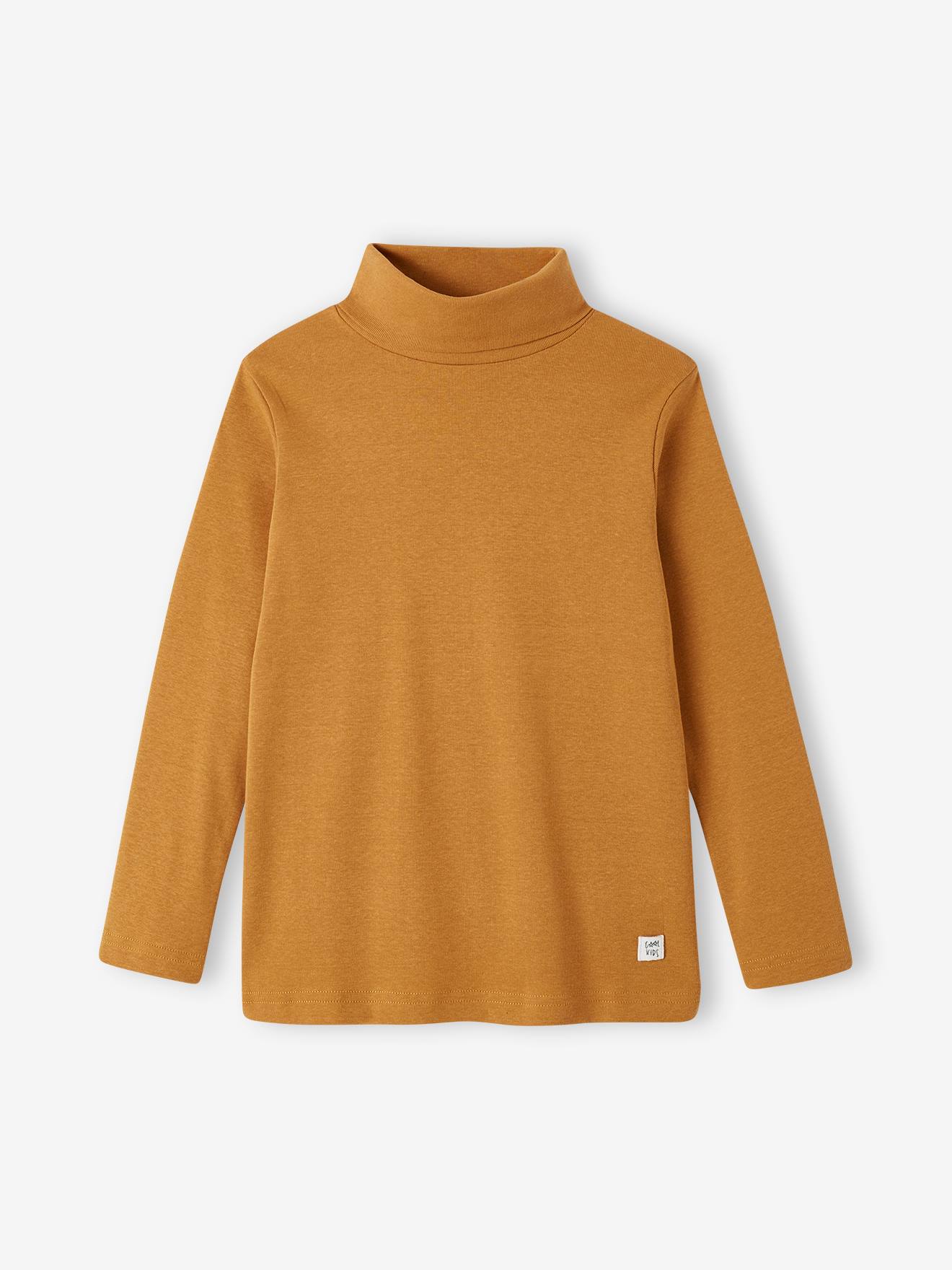 Conjunto de 3 camisetas de gola alta para meninos, verde inglês.