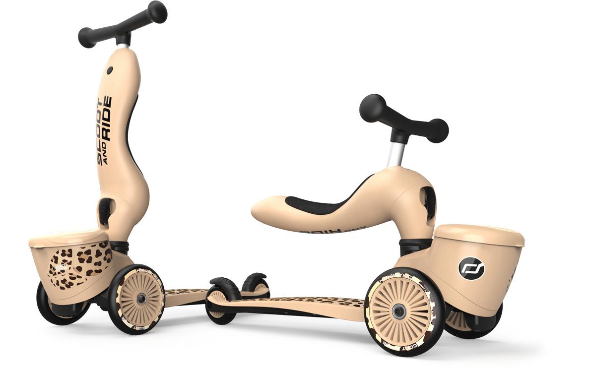 Scooter Leopard Beige<br>Scooter mit Sitz