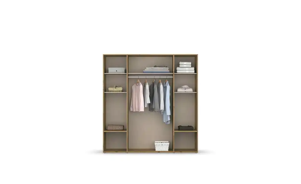 Drehtürenschrank ohne Absetzung 187 cm 4 Stück