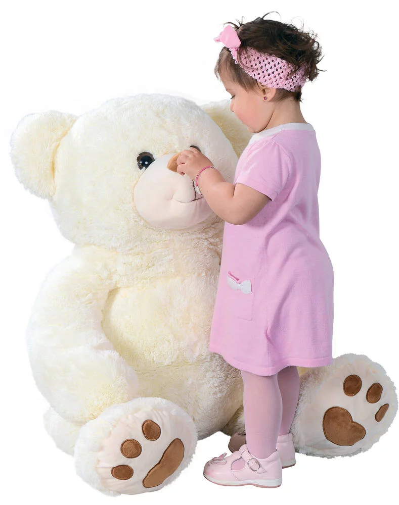 PELUCHE OURS BEIGE 100 CM