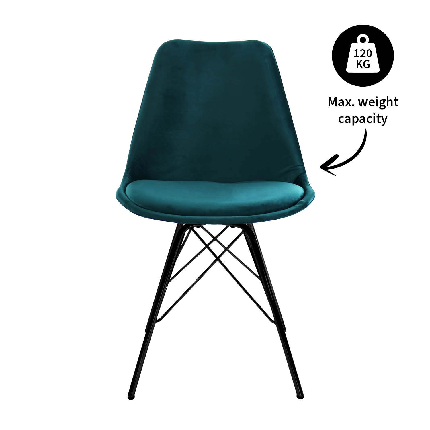Kick Kuipstoel - Velvet blauw BL