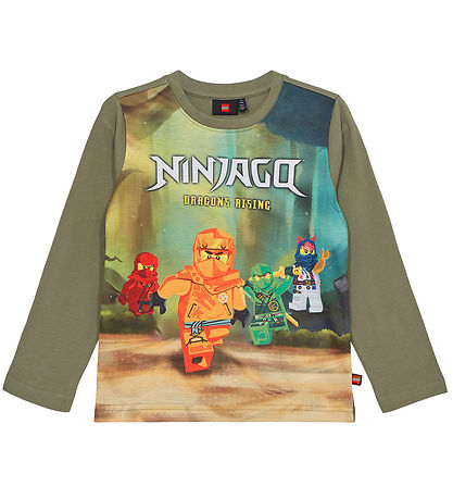 LEGO? Ninjago Bluse - LWTano - Støvet  Grøn m. Print