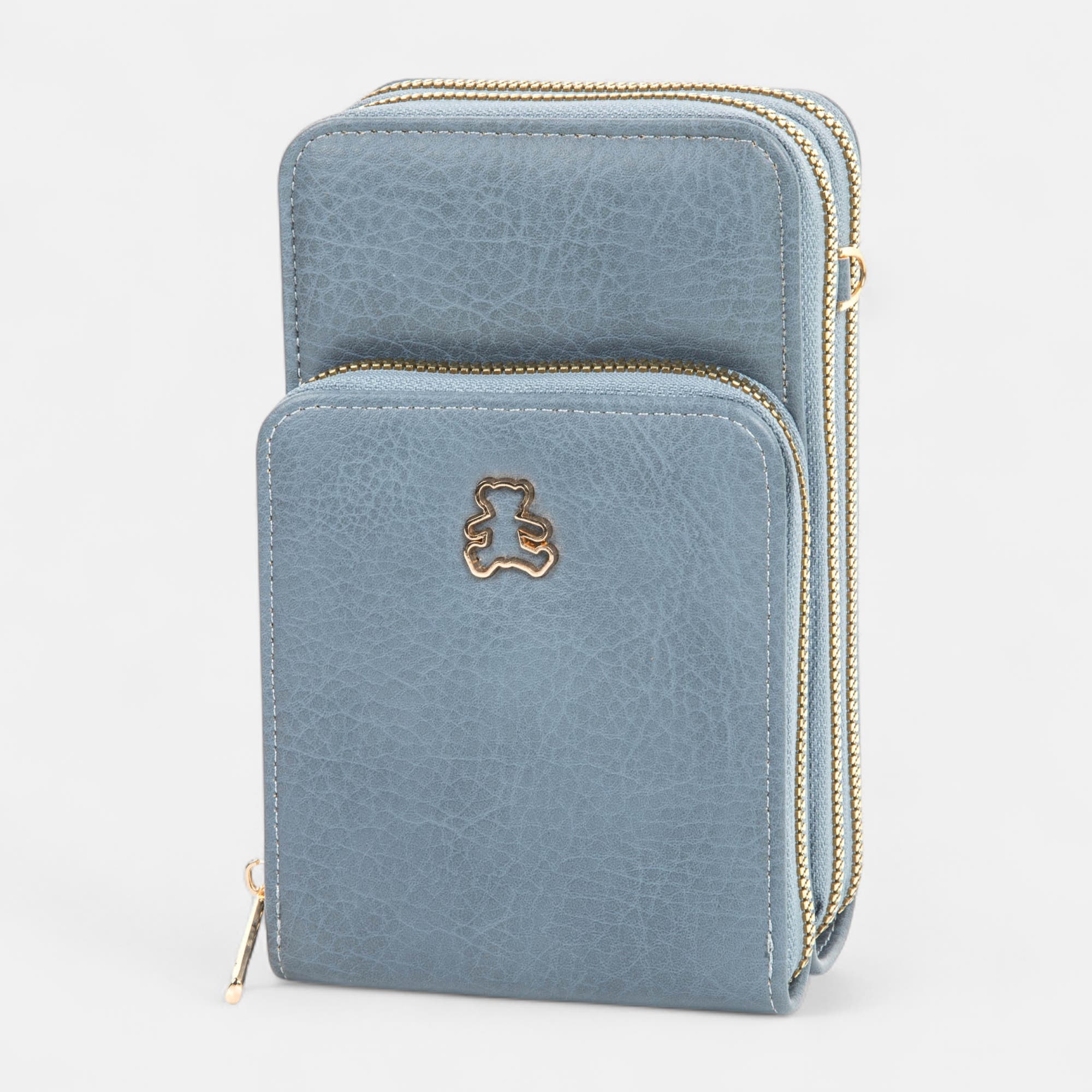 Pochette pour téléphone bleu