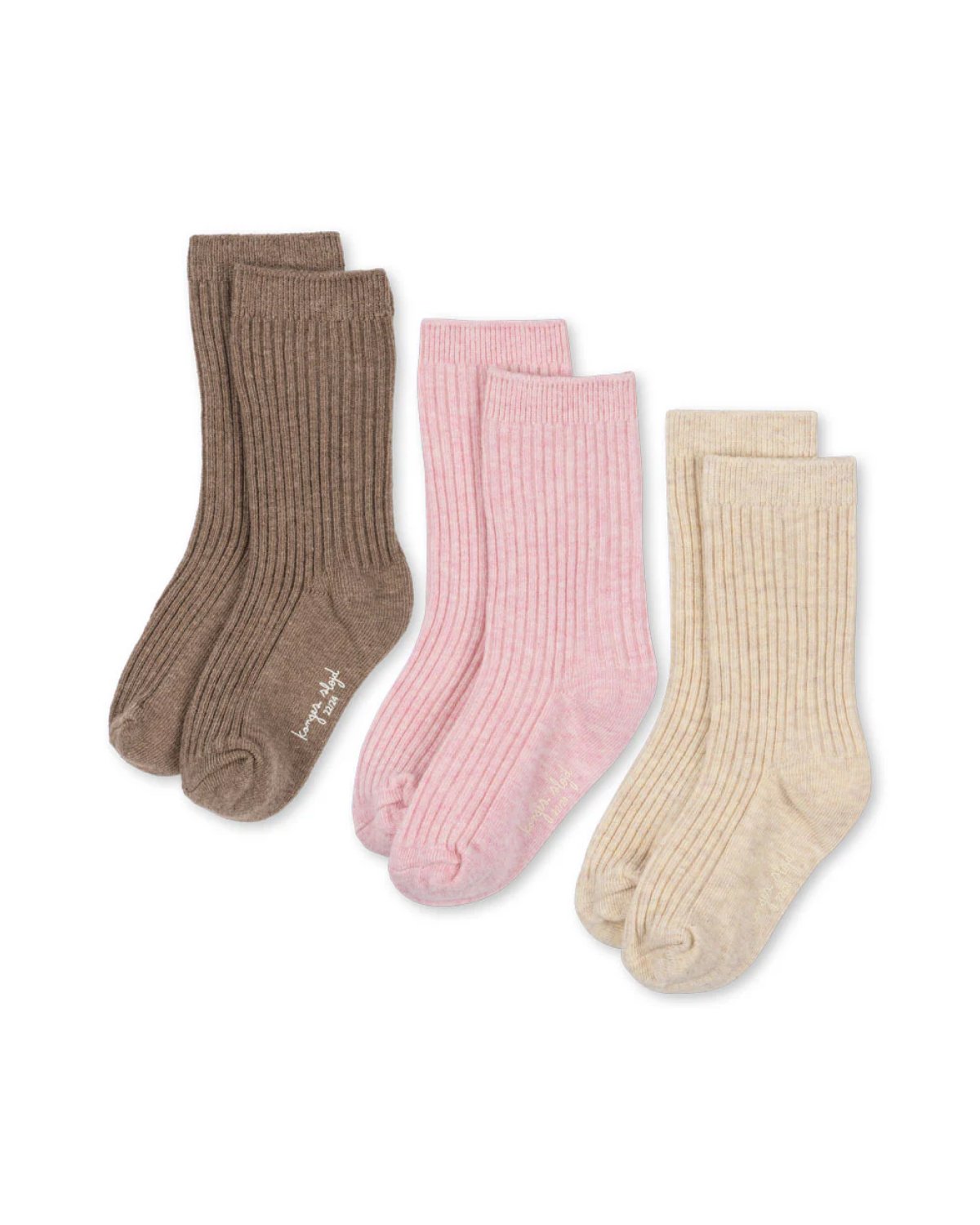 Sokker 3pk m/ forsterket fotsåle – Bomull Mix | Rib Socks