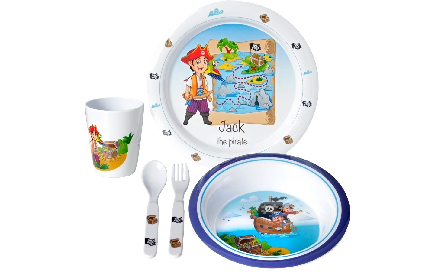 Brunner Jack Kids Boy 3  Kinder Geschirr-Set
