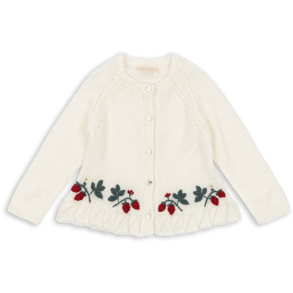 Køb Konges Sløjd Bright White Minia Flæse Cardigan