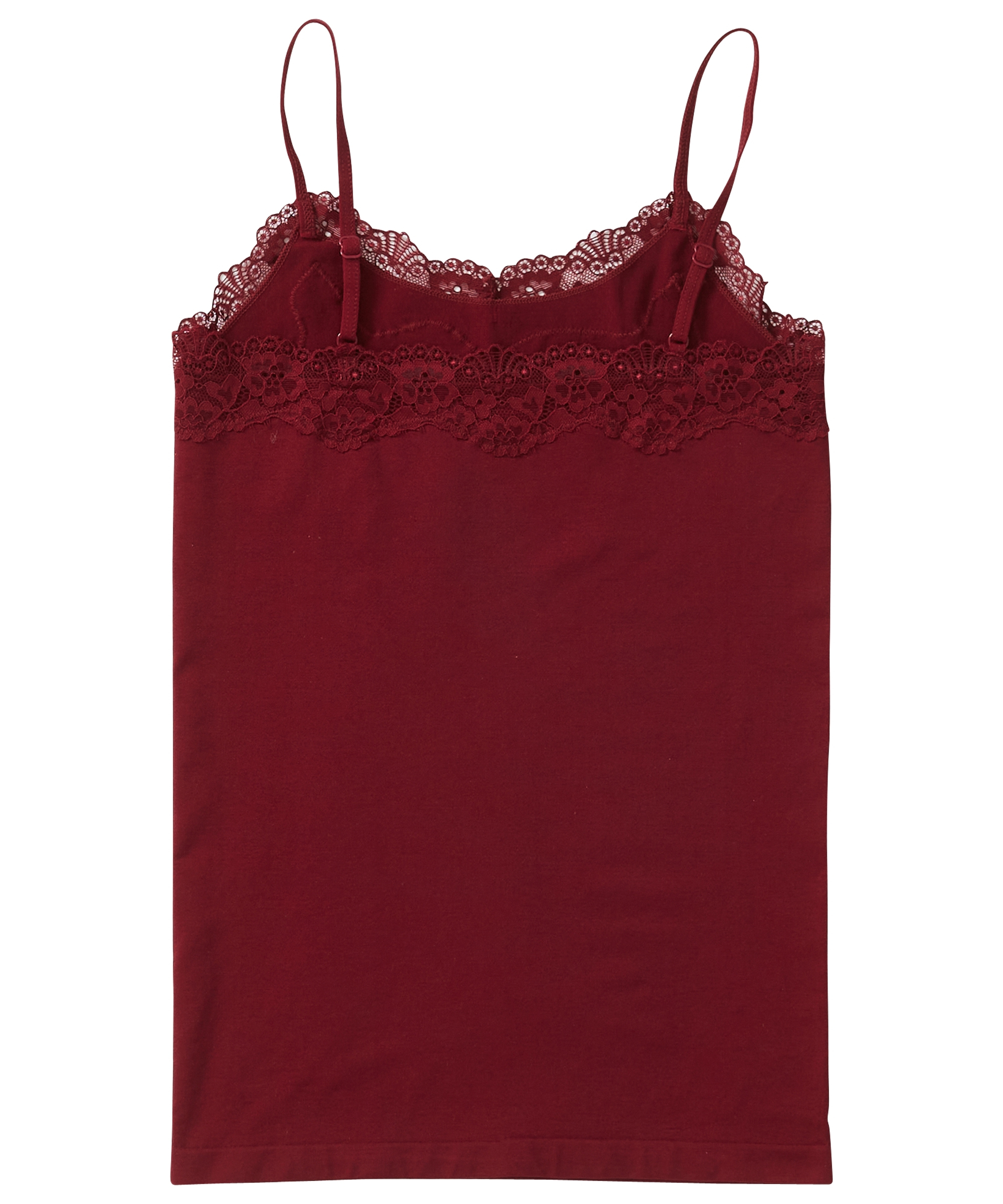 naadloze singlet met kant