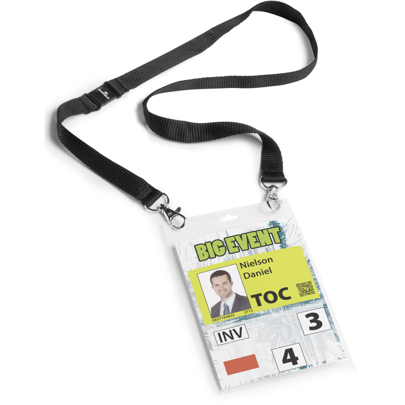 Durable Namensschilder mit Textilband Duo, 105 x 148 mm, 10 Stück