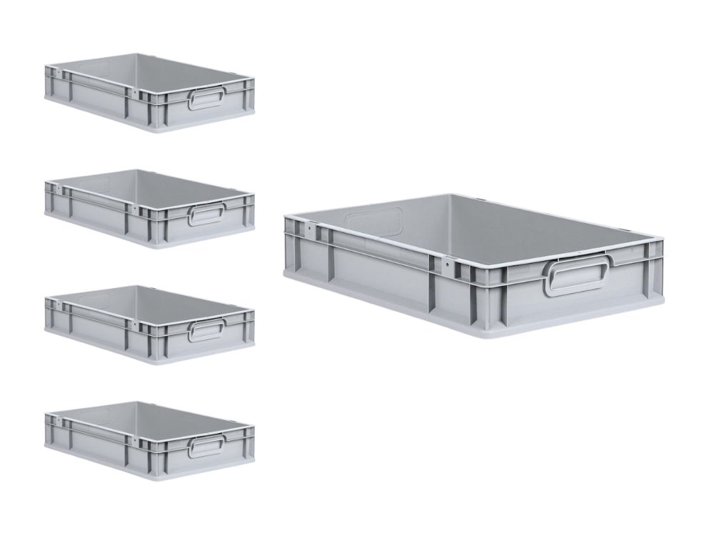 PROREGAL spaarset 5x Eurobox NextGen Grip HxBxD 12 x 40 x 60 cm 23 liter