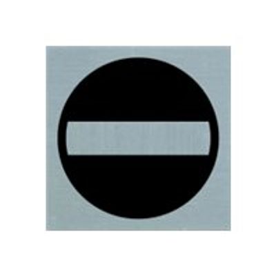 Pickup - Plaque de signalisation - 80 x 80 mm - autocollant - entrée interdite