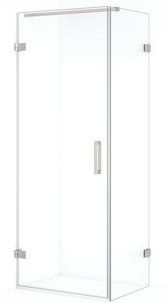 Diamond Douchecabine | 80x50 cm Rvs Helder glas Draaideur Rechthoek