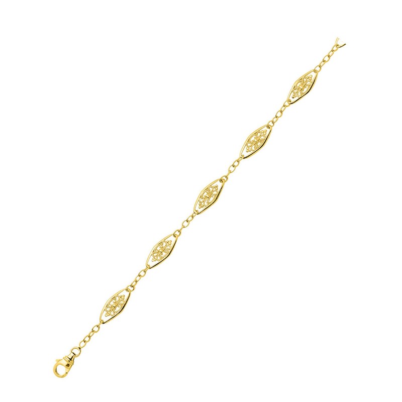 Bracelet Femme - Or 18 Carats - Longueur : 18 cm