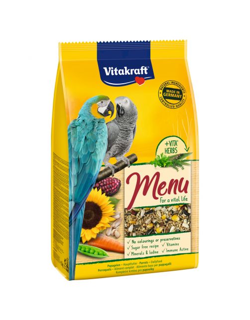 Vitakraft Papegaaien Premium Menu - Vogelvoer