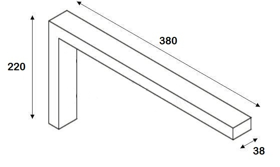 Sanigoods L-beugel zwart