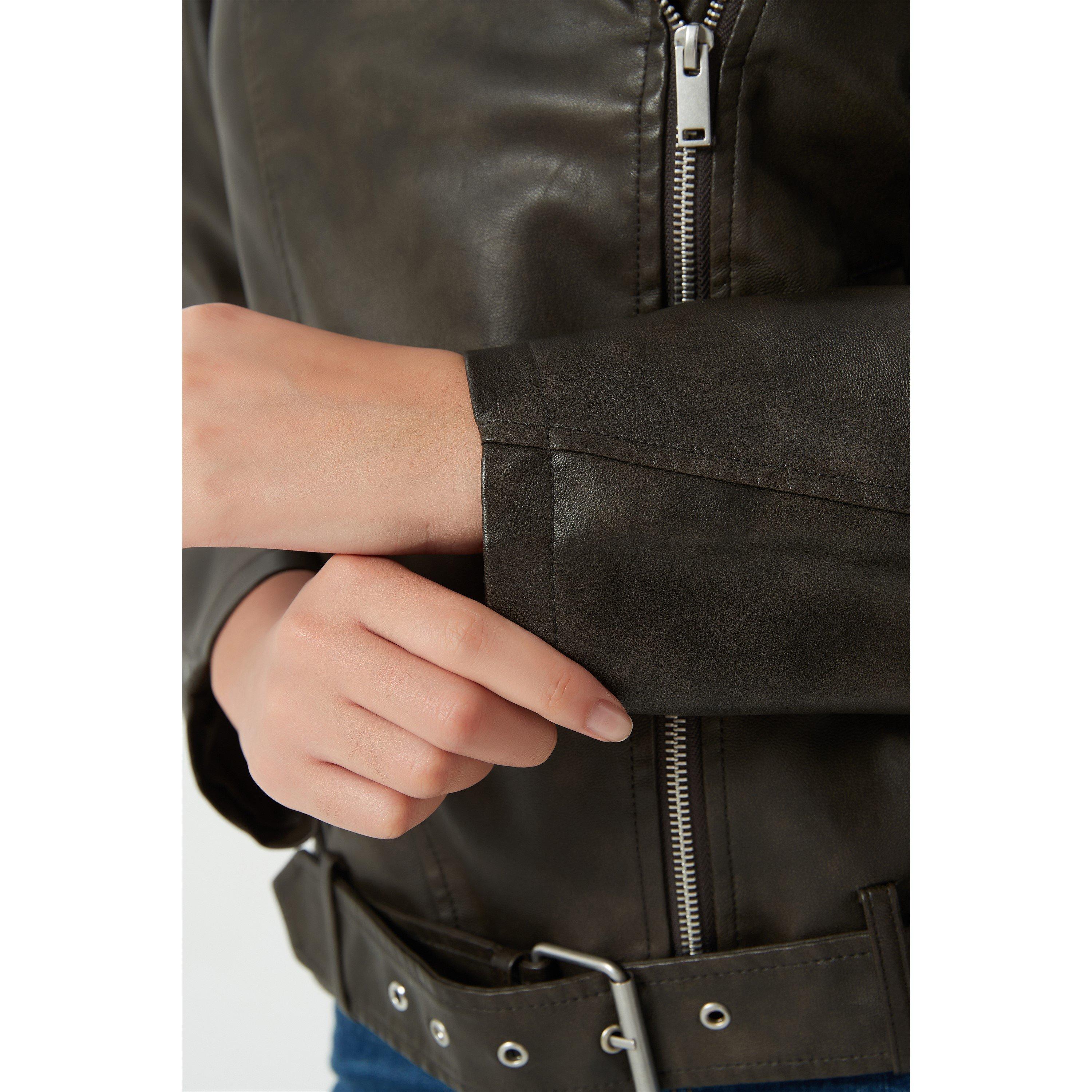 Be You b Distressed Biker Jacket