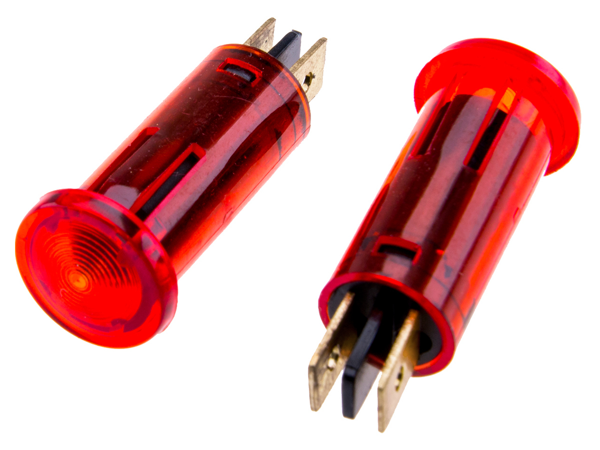 BBA inbouw waarschuwinglampje - red