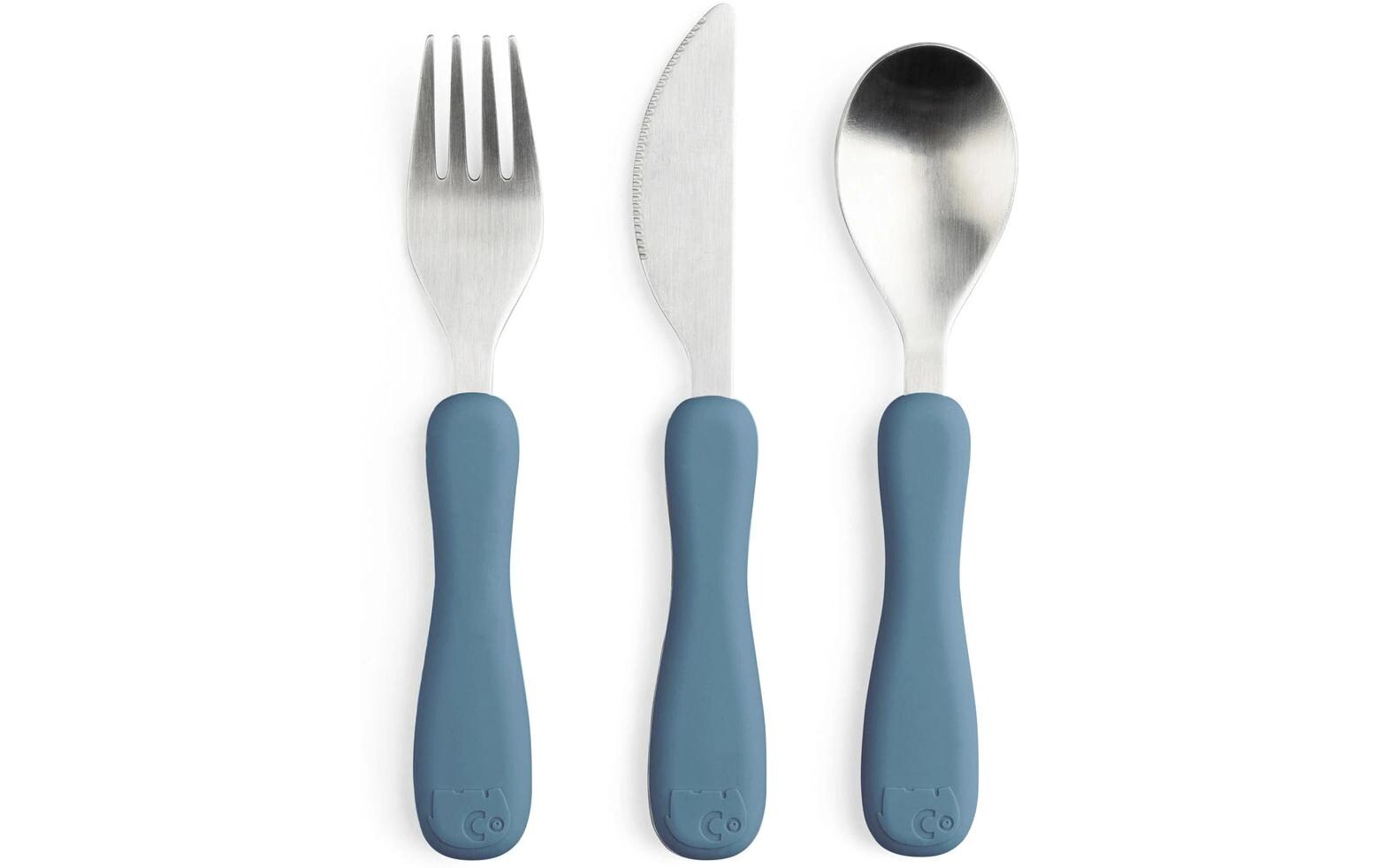Kinderbesteckset Silikon Fanto Nordic BlueBesteck in dänischem Design