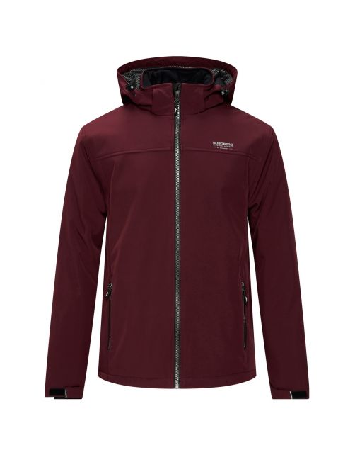 Nord Berg Padded Softshell Sjurd Heren Bordeaux - Vrijetijdskleding