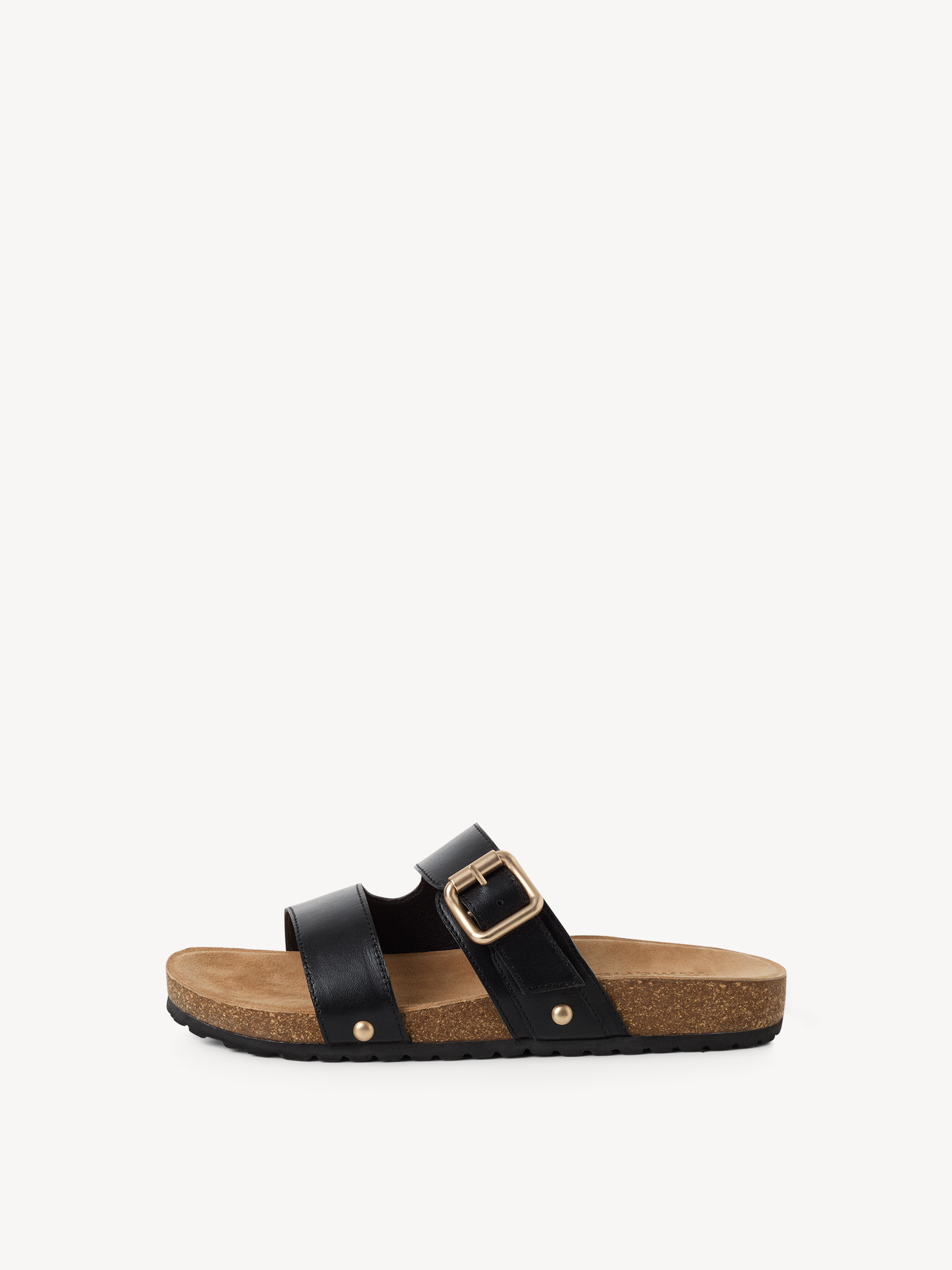 Leren Slipper - zwart