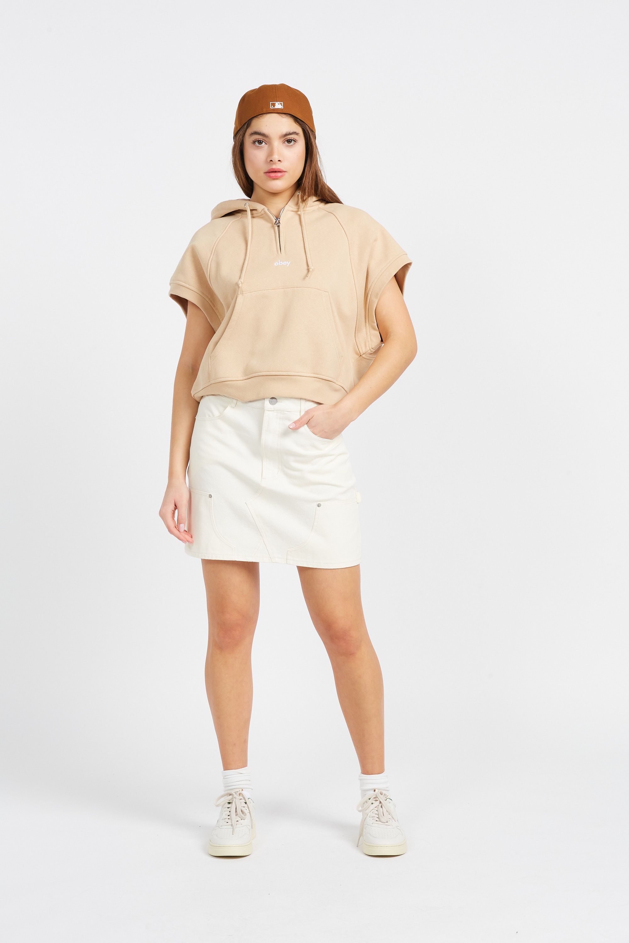 OBEY jupe BIBI CARPENTER Beige