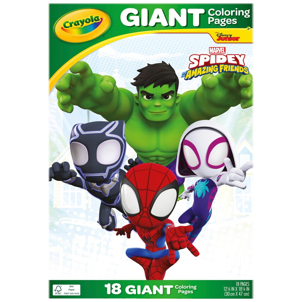 Crayola Spidey & Amazing Friends Riesen-Malvorlagen