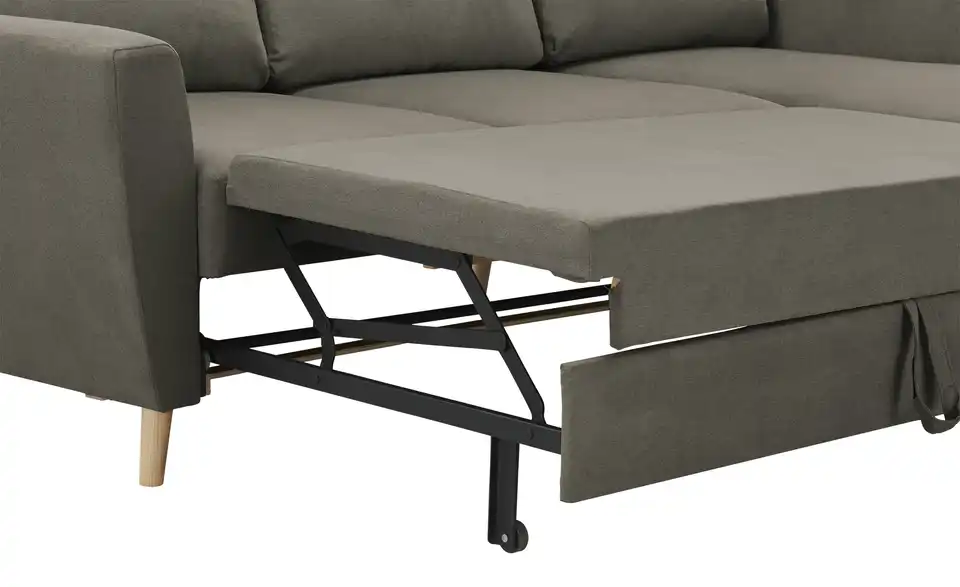 Ecksofa Carla Grau, Braun rechts