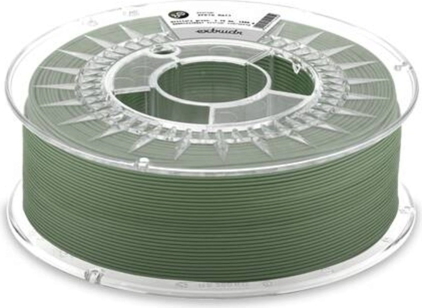 Extrudr  XPETG Matt Militärgrün, 1,75 mm / 1000 g    Recyclebares Filament mit mechanischen Eigenschaften und hoher chemischer Resistenz