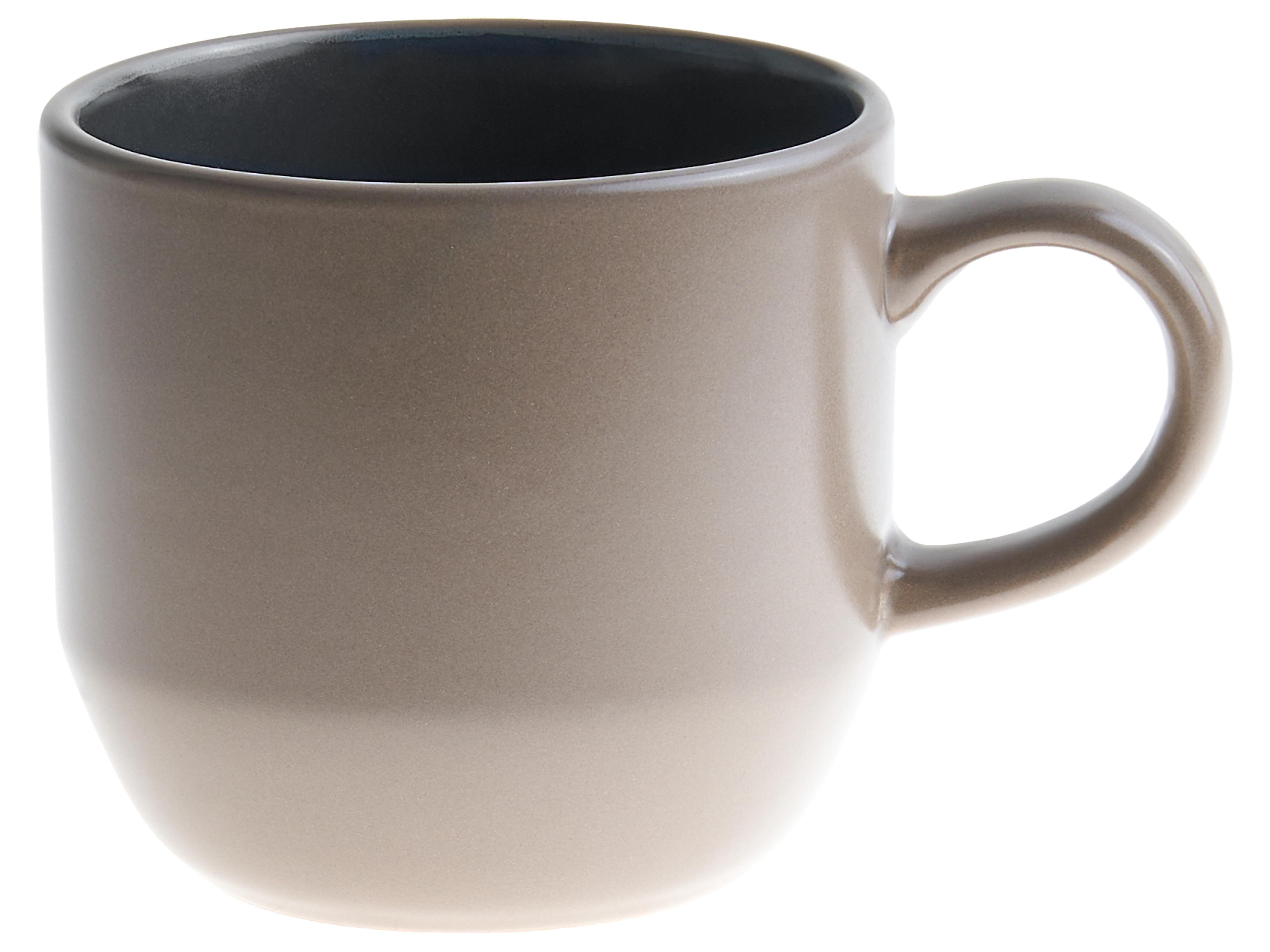 16-delige serviesset NUTMEG Steengoed Zwart/beige
