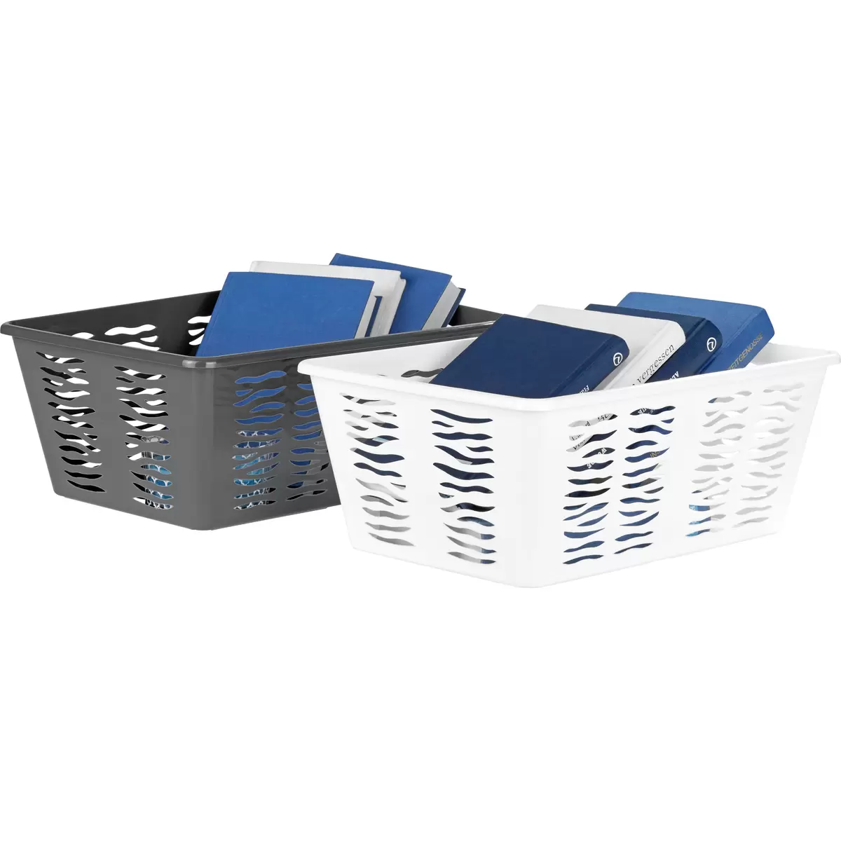 Aufbewahrungskorb Zebra L Homezone anthrazit,weiss